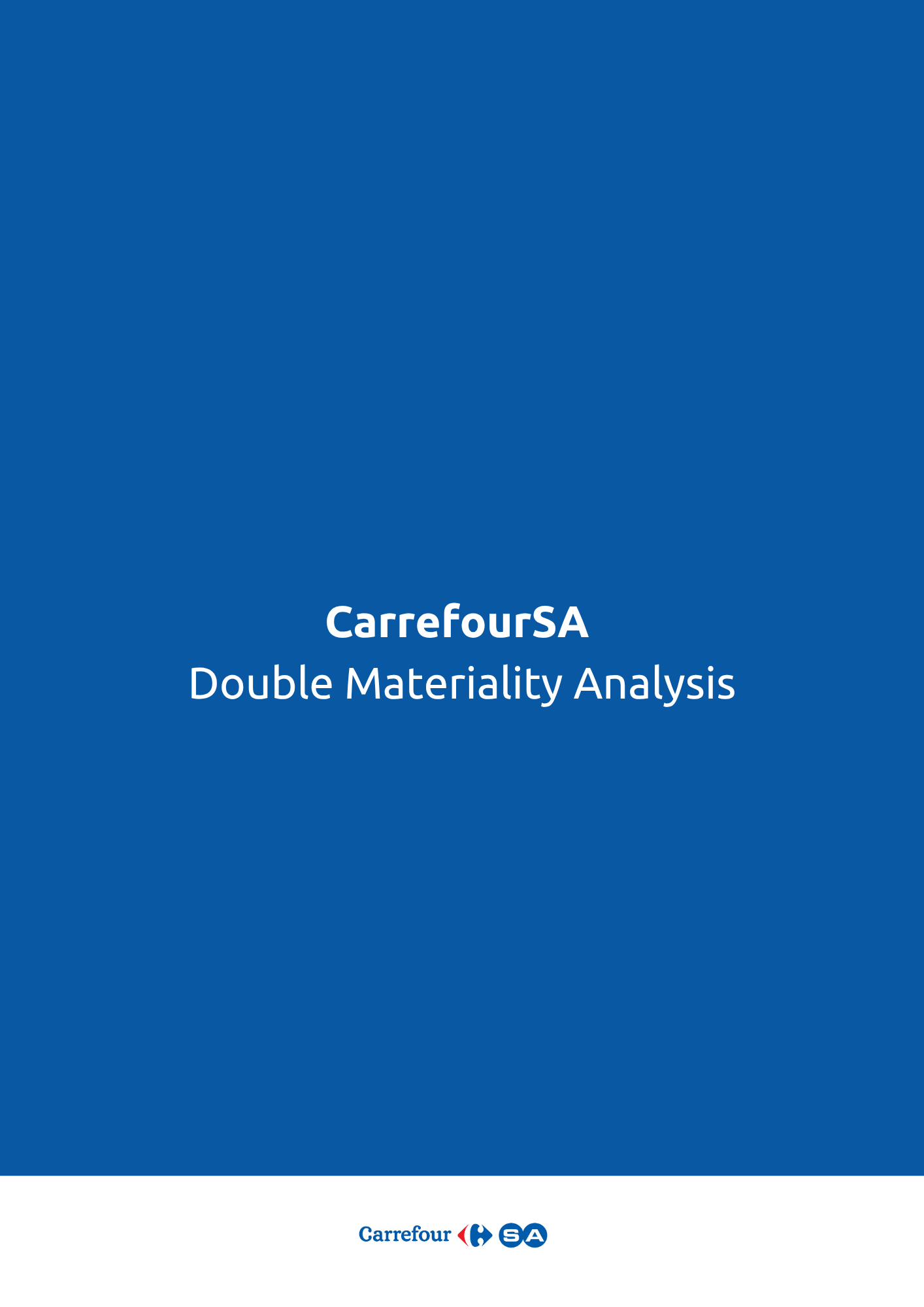 2024 CarrefourSA Double Materiality Analysis